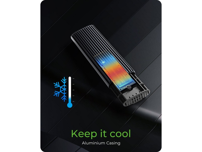 Icy Box M.2 NVMe & SATA M.2 SSD kabinett Eksterne kabinetter