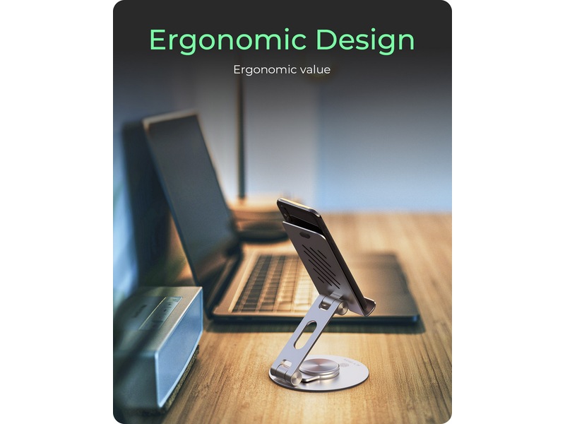 Icy Box Roterbart og justerbart nettbrettstativ Stativ og holdere