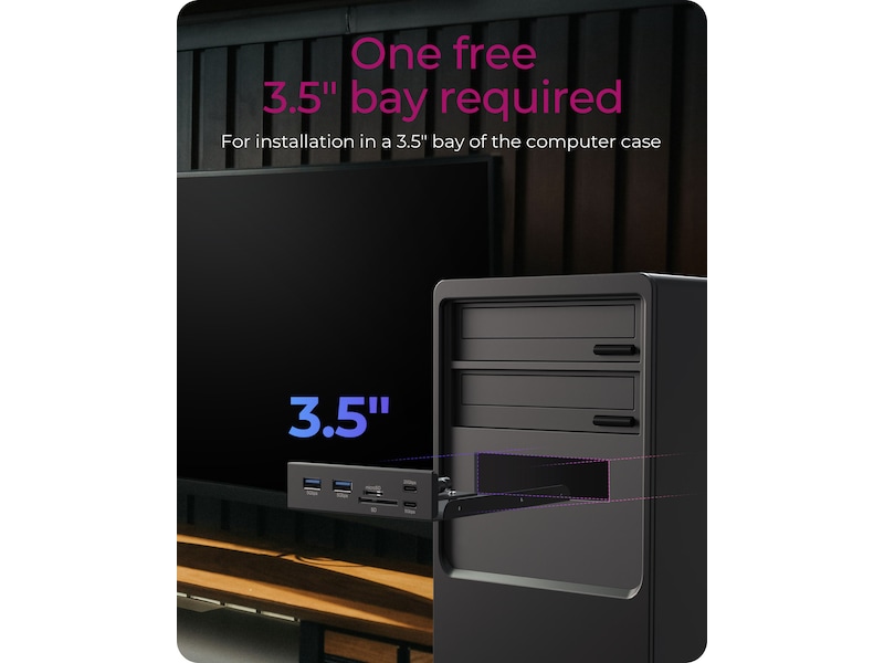 ICY BOX IB-HUB1419-i3 Frontpanel 3,5" USB/FireWire