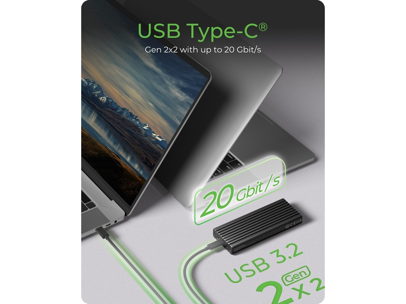 Icy Box M.2 NVMe SSD kabinett Eksterne kabinetter