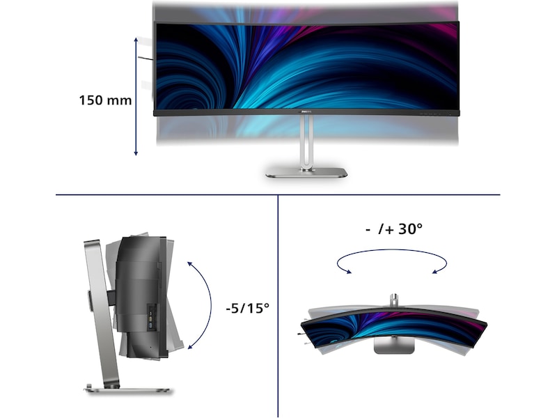 Philips 49" curved skjerm 49B2U5900C/00 Skjermer