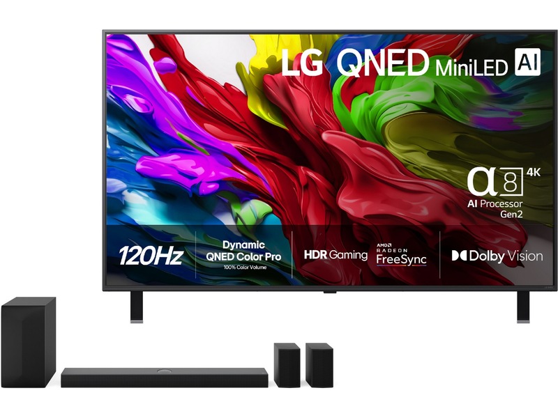 LG 55'' QNED85 evo AI MiniLED 4k Smart TV (2025) 50 - 59 tommer TV