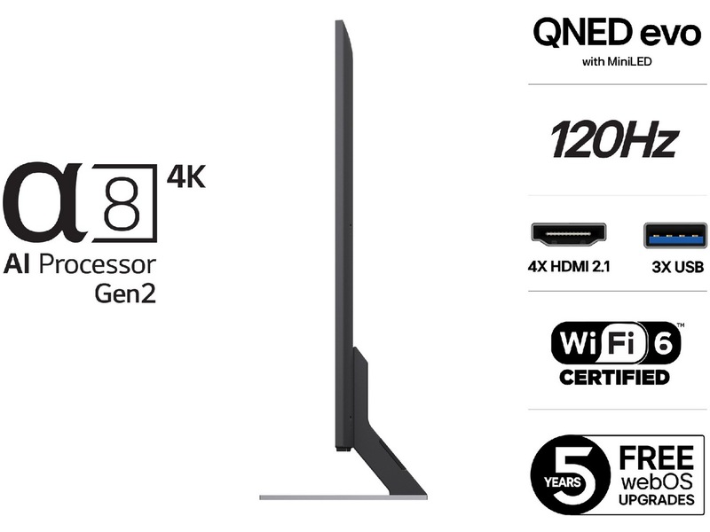 LG 55'' QNED85 evo AI MiniLED 4k Smart TV (2025) 50 - 59 tommer TV