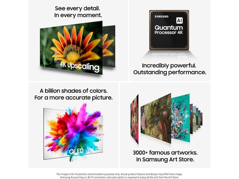 Samsung 43" Q7F2 QLED 4K Smart TV (2025) 20 - 49 tommer TV