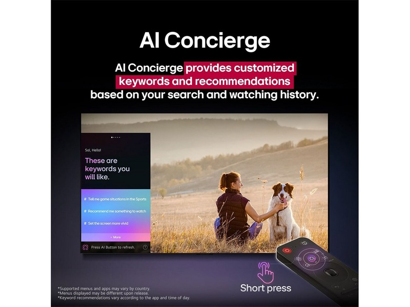 LG 86'' NANO81 NanoCell AI 4K Smart TV (2025) Over 80 tommer TV