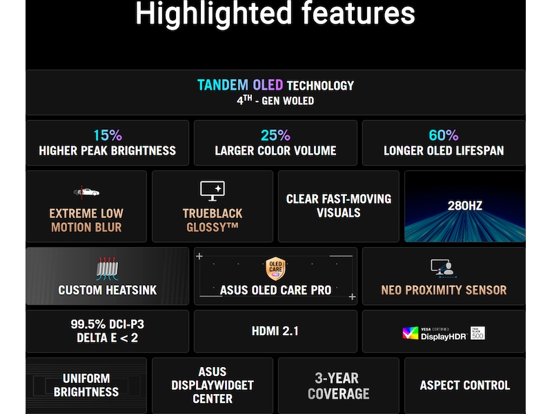 ASUS 27" gamingskjerm ROG Strix XG27AQWMG Skjermer