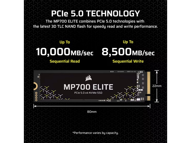Corsair MP700 ELITE 4TB SSD M.2