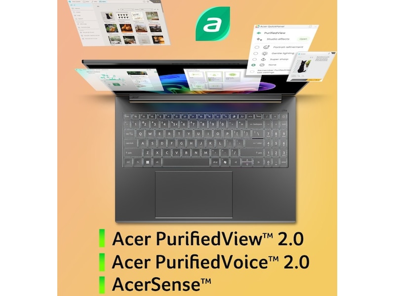 Acer Aspire 16 AI 16" WUXGA OLED Copilot+ PC PC - Bærbar / laptop