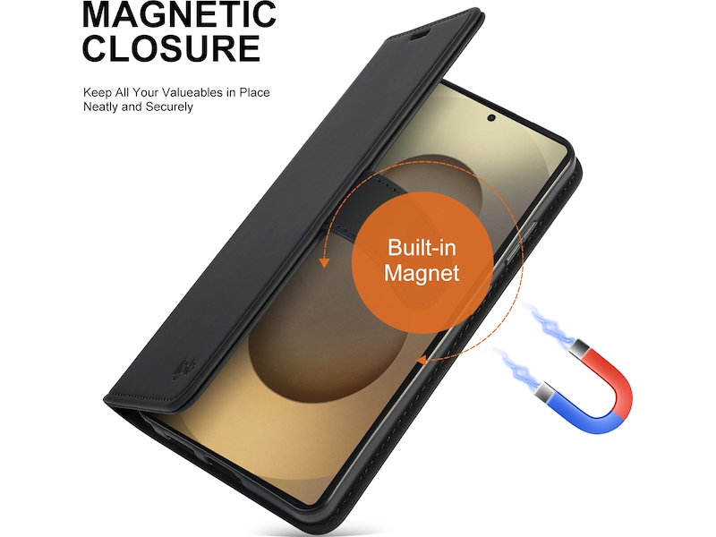 iiglo Galaxy S26 Ultra Lommebokdeksel (sort) Deksel til mobiltelefon