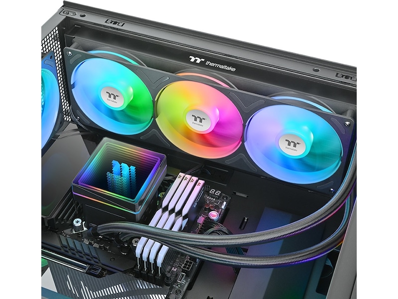 Thermaltake TH360 V3 ARGB Sync All-In-One Kjøler (sort) CPU - Vannkjøling