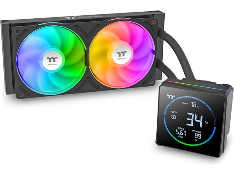 Thermaltake TH240-S V3 ARGB Sync All-In-One Kjøler (sort) CPU - Vannkjøling