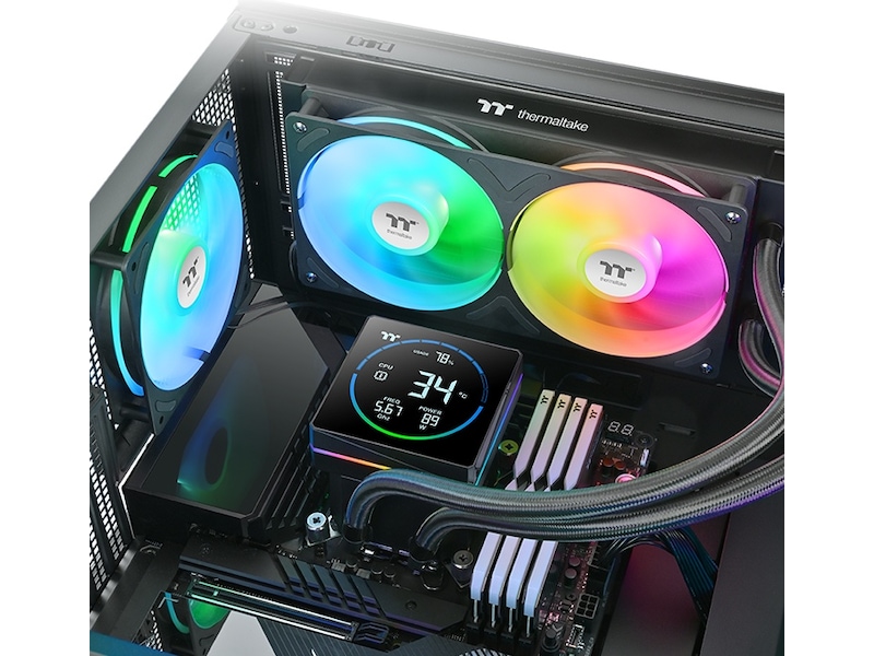 Thermaltake TH240-S V3 ARGB Sync All-In-One Kjøler (sort) CPU - Vannkjøling