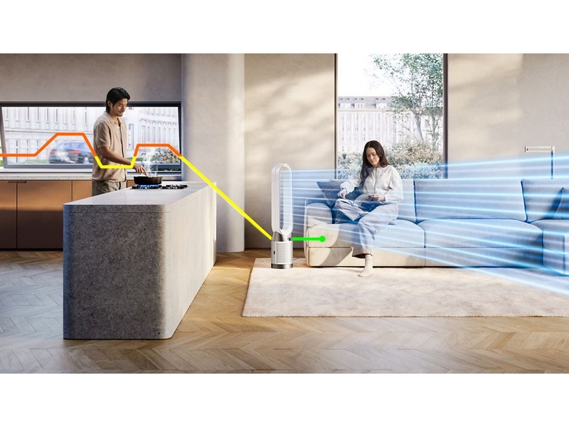 Dyson Cool PC1 luftrenser og vifte (hvit) Luftrensere