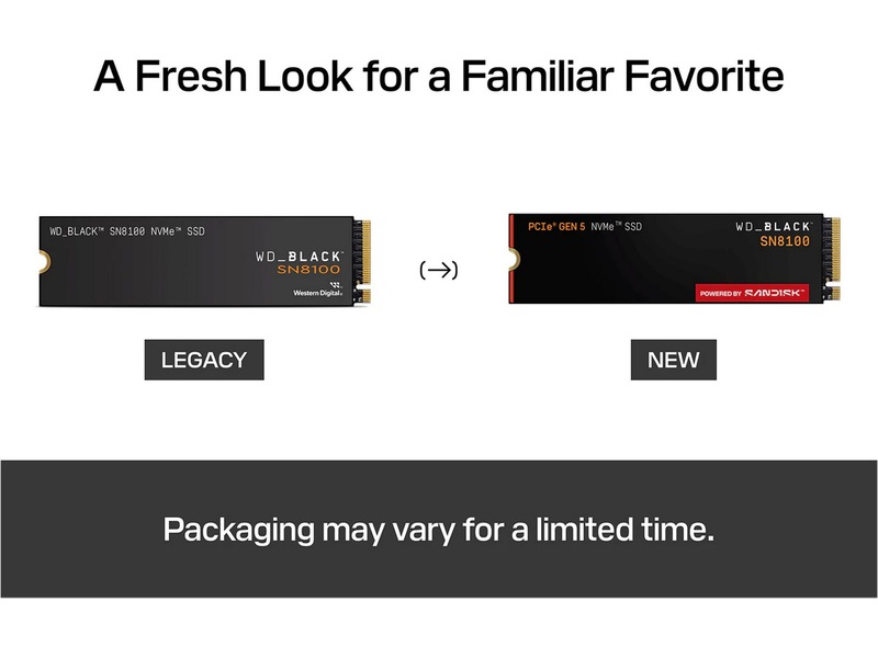 Sandisk WD_Black SN8100 NVMe SSD 1TB SSD M.2