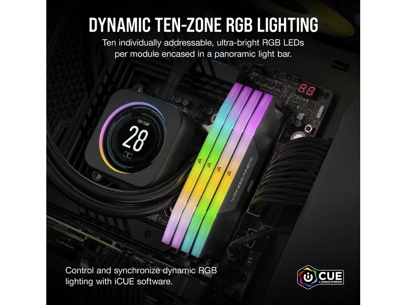 Corsair Vengeance RGB DDR5 6000MHz 32GB Minnebrikker