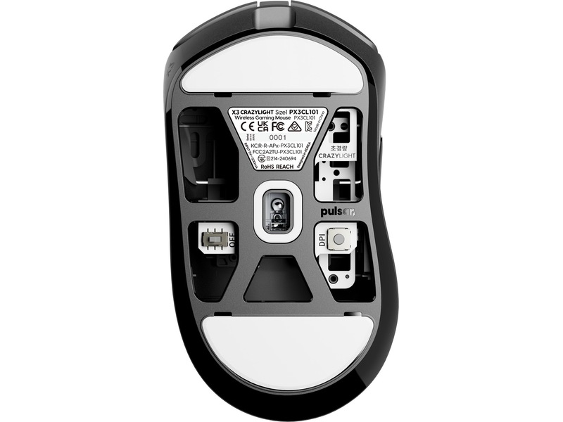 Pulsar X3 CRAZYLIGHT Mini trådløs gamingmus (jet sort) Gaming Mus