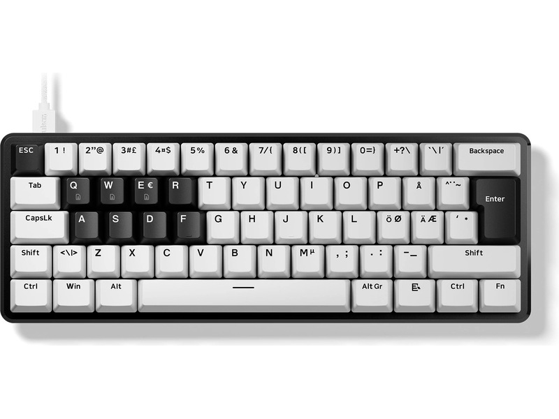 Pulsar PCMK 3 HE 60 ISO Nordic White Hall Effect-tastatur Gamingtastatur