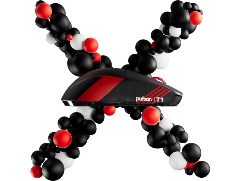 Pulsar X2 CRAZYLIGHT Mini Trådløs Gamingmus T1 Edition (sort) Gaming Mus