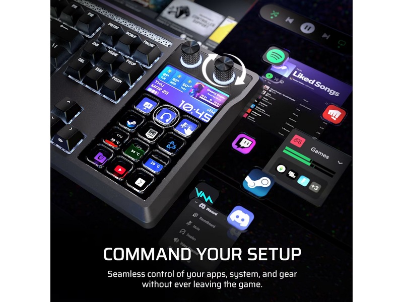 Corsair Galleon 100 SD RGB Stream Deck-integrert Gamingtastatur Gamingtastatur