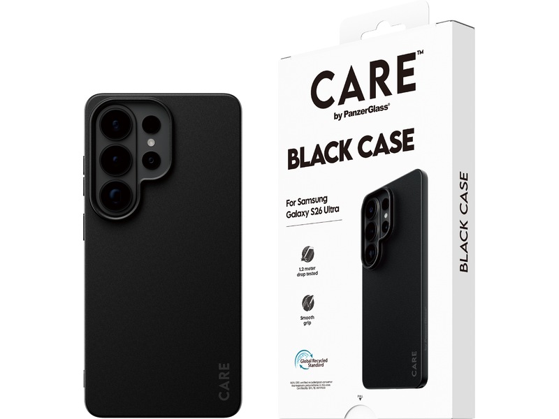 PanzerGlass CARE Galaxy S26 Ultra TPU-deksel (sort) Deksel til mobiltelefon