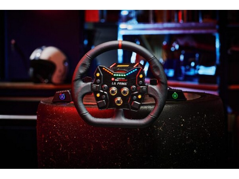 Asetek Closed D sort skinnkant Ratt & pedaler