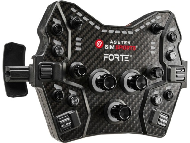 Asetek Forte GT Button Box (sort, aluminium) Ratt & pedaler