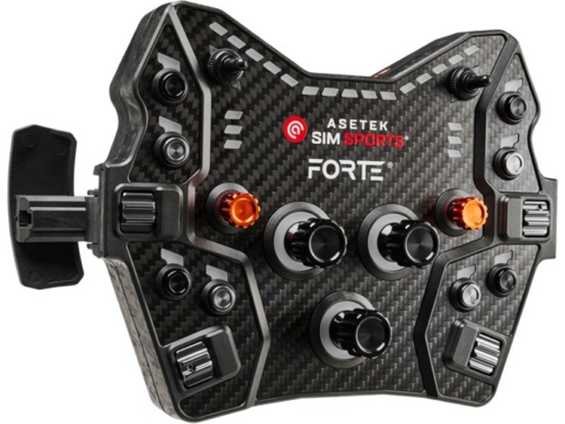 Asetek Forte GT Button Box (sort, aluminium) Ratt & pedaler