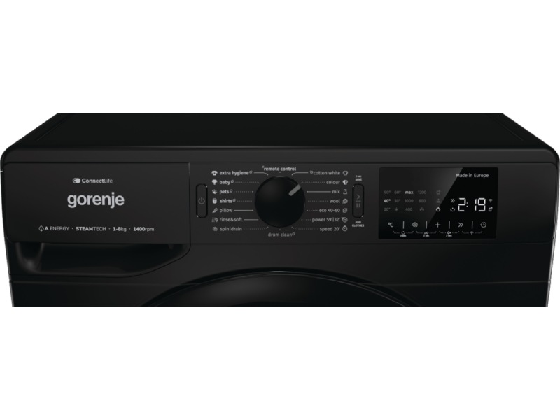 Gorenje WPNEI84A1SW/B Vaskemaskin (sort) -B-Grade Demo vask & tørk