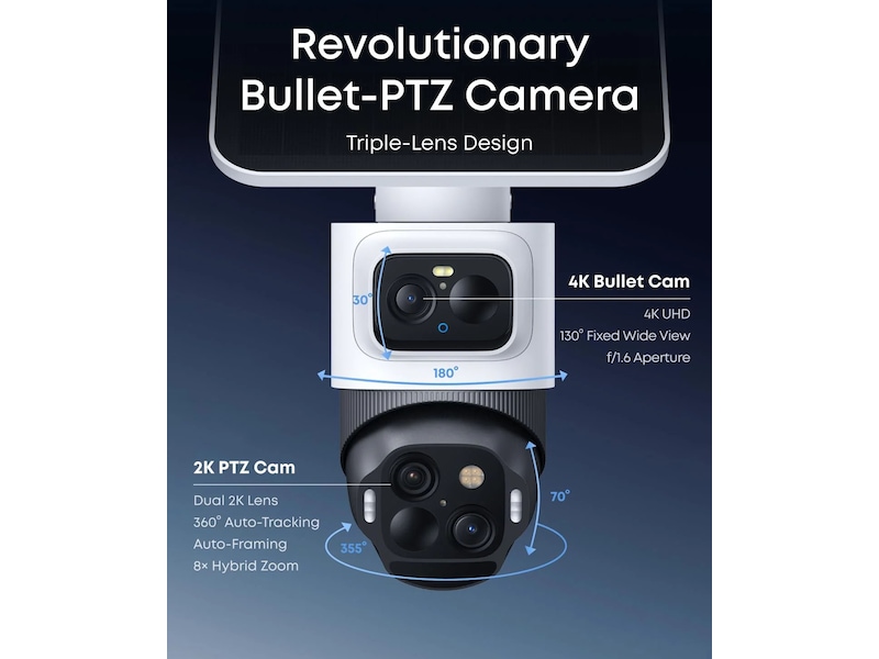 Eufy Cam S4 2-Cam Kit Overvåkningskameraer