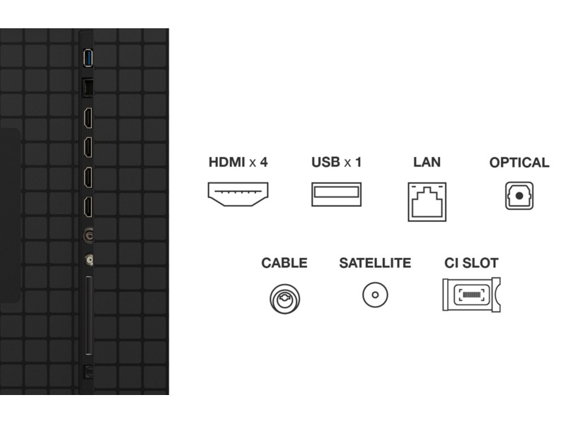 TCL 85" C8K 4K QD-Mini LED Google TV Over 80 tommer TV