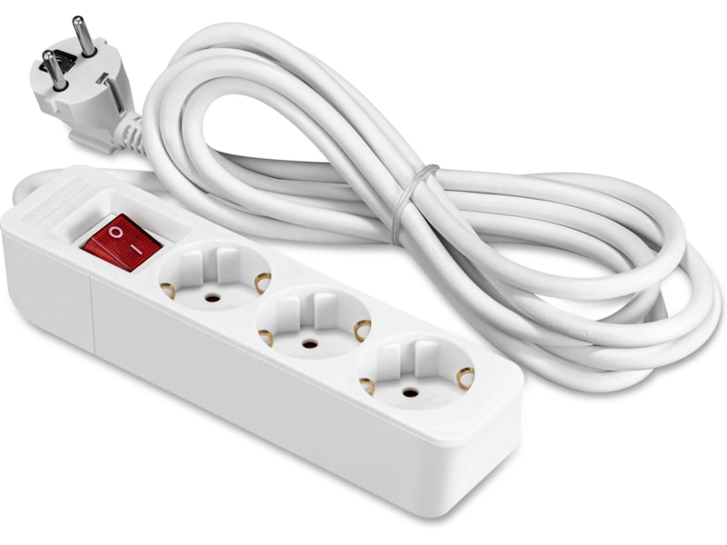 ON 3-veis strømforgrener 3m 2-pack Skjøtekabel & forgrener