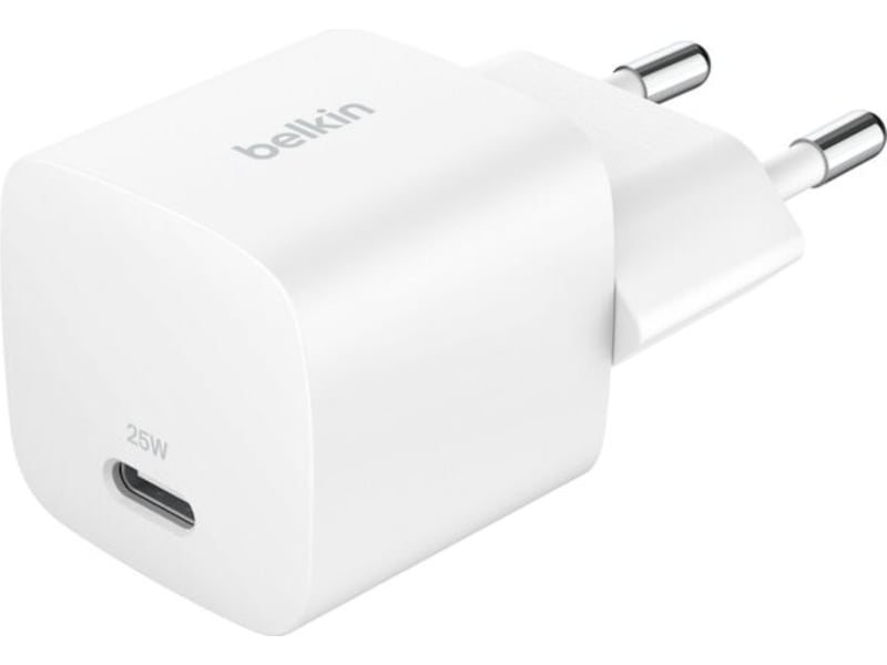 Belkin 25W USB-C Vegglader (hvit) Mobilladere