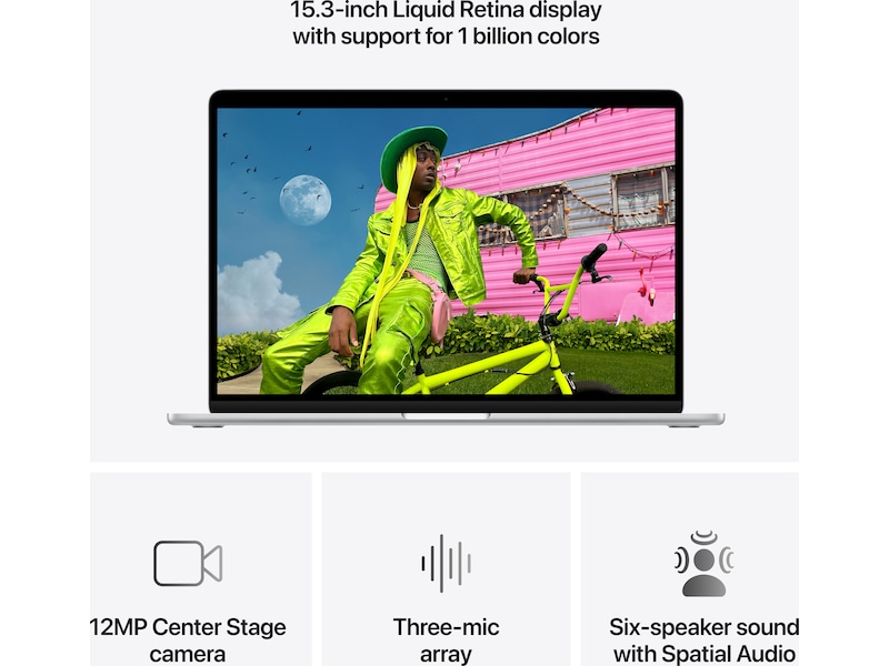 MacBook Air 15" M5 (2026) 1TB (sølv) PC - Bærbar / laptop