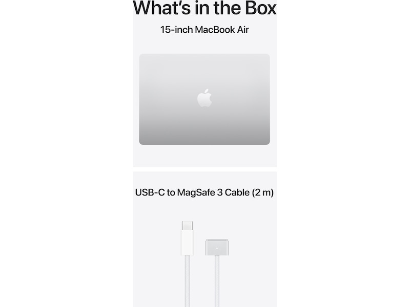 MacBook Air 15" M5 (2026) 1TB (sølv) PC - Bærbar / laptop