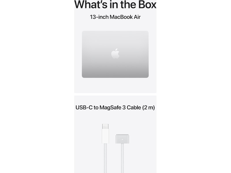 MacBook Air 13" M5 (2026) 1TB (sølv) PC - Bærbar / laptop