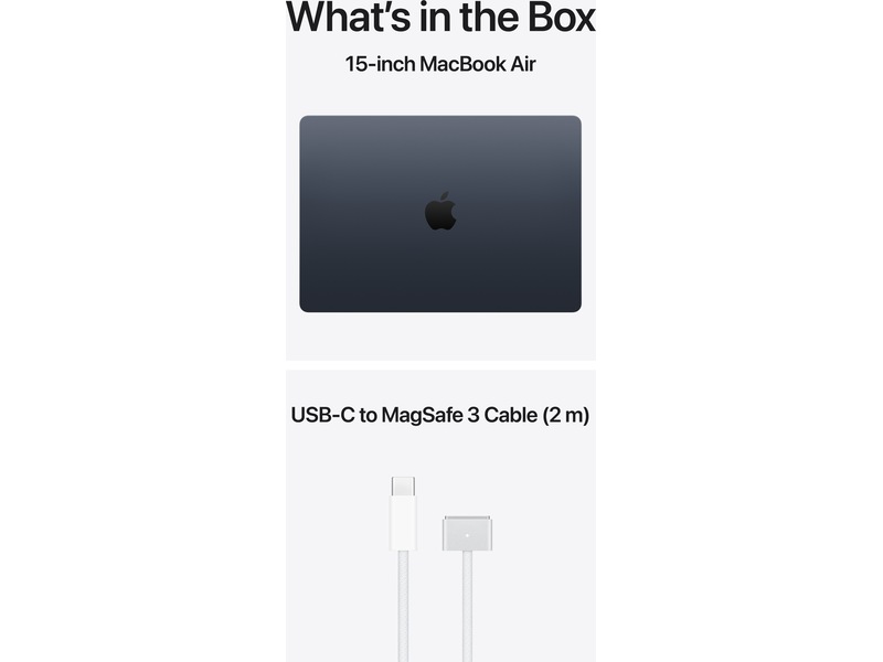 MacBook Air 15" M5 (2026) 1TB (midnatt) PC - Bærbar / laptop