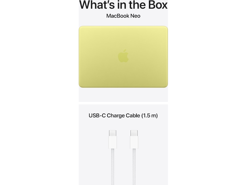 MacBook Neo 13" A18 Pro (2026) 256GB (sitrus) PC - Bærbar / laptop