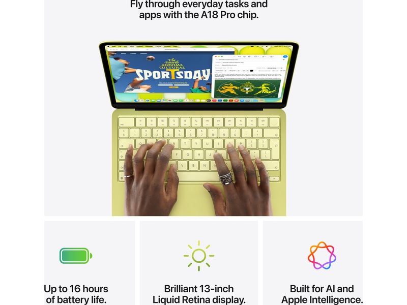 MacBook Neo 13" A18 Pro (2026) 512GB (sitrus) PC - Bærbar / laptop