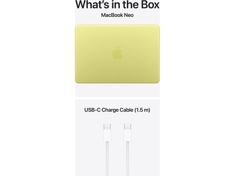 MacBook Neo 13" A18 Pro (2026) 512GB (sitrus) PC - Bærbar / laptop