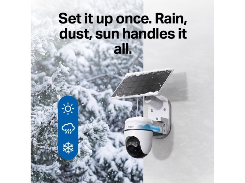 TP-Link Tapo HB112 Solar Cam 2K Pan/Tilt (2-kamerasett) Overvåkningskameraer