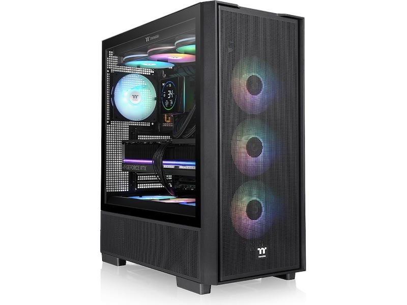 Thermaltake S380 TG ARGB Mid Tower (svart) -B-Grade Demo annet i datautstyr