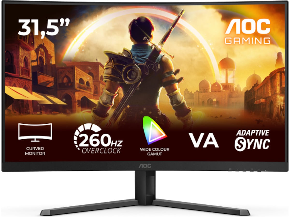AOC 32" curved gamingskjerm C32G42ZE Skjermer