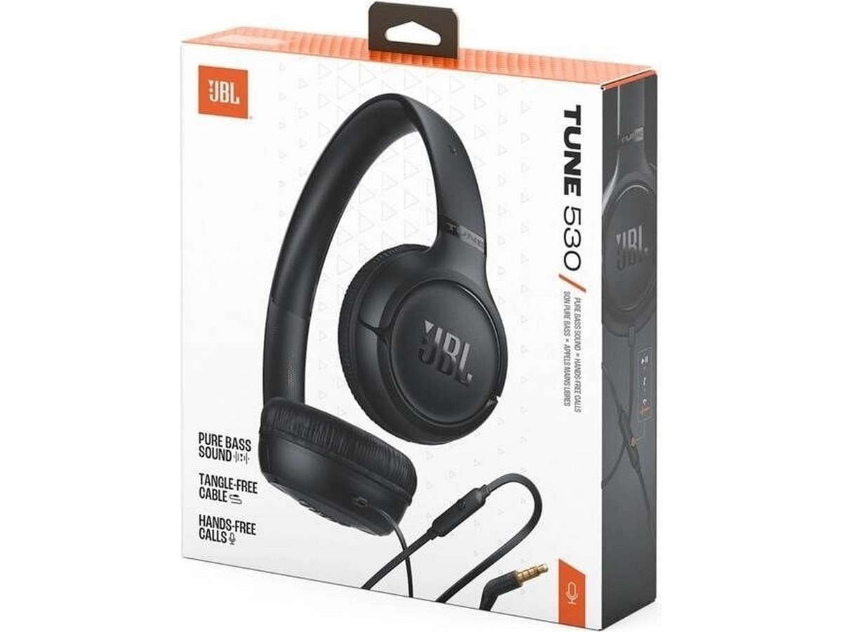 JBL Tune 530 Hodetelefoner, On-Ear (sort) Hodetelefoner