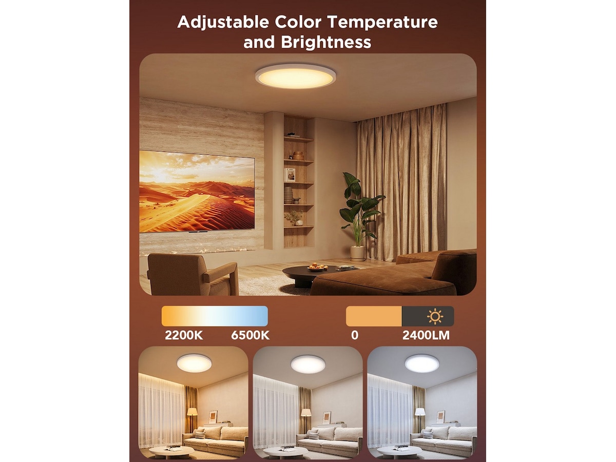 Govee Round Smart Ceiling Light 30 cm Taklampe