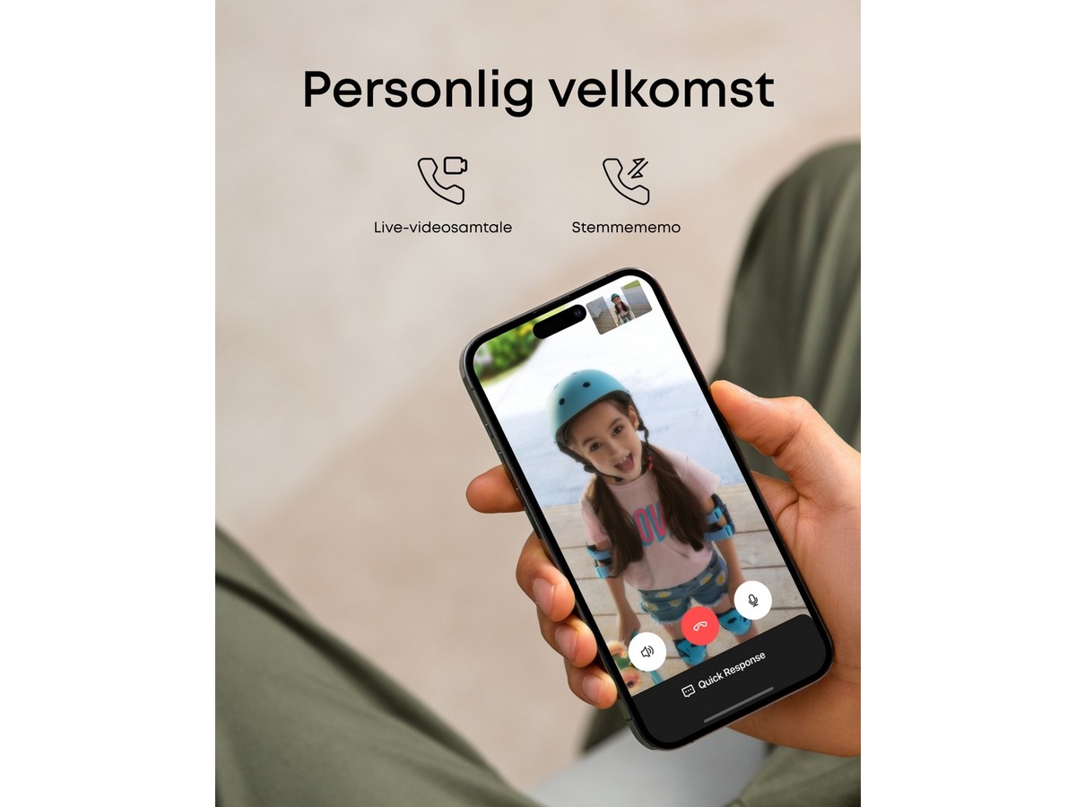 Eufy Video Doorbell C31 videoringeklokke (sort) Ringeklokker