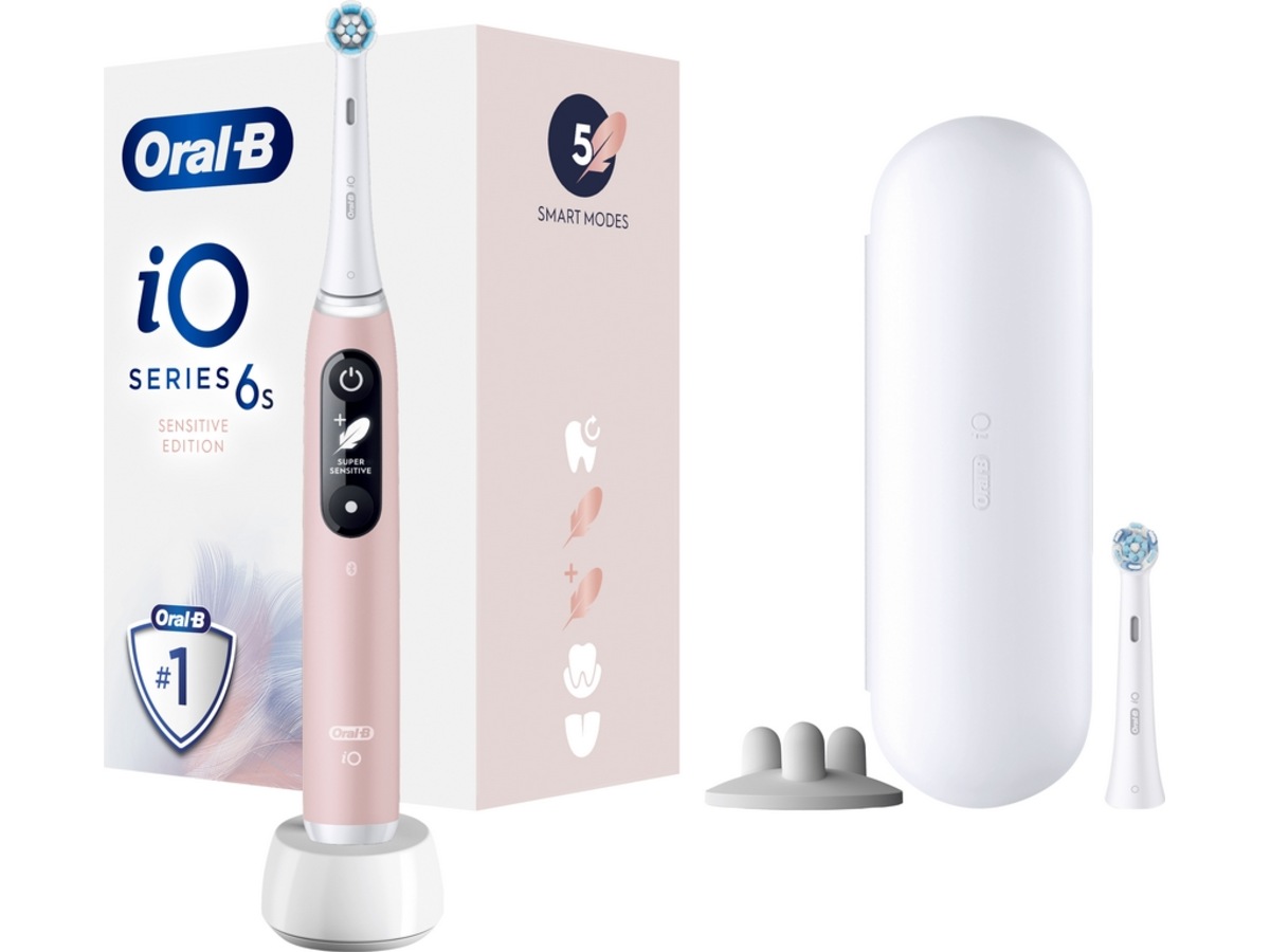 Oral-B iO 6S Elektrisk Tannbørste (rosa) Elektriske tannbørster