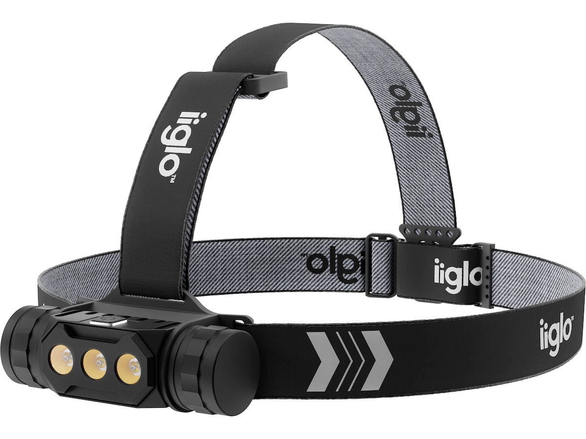 iiglo Hodelykt 2.000 lumen, 18650 batteri Hodelykter & lommelykter