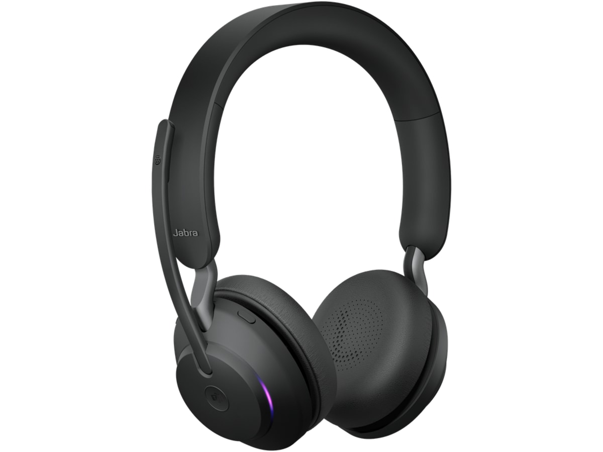 Jabra Evolve2 65, Link380c MS Stereo Stand Black Hodesett, trådløse