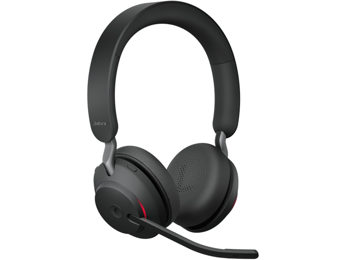 Jabra Evolve2 65, Link380c MS Stereo Stand Black Hodesett, trådløse