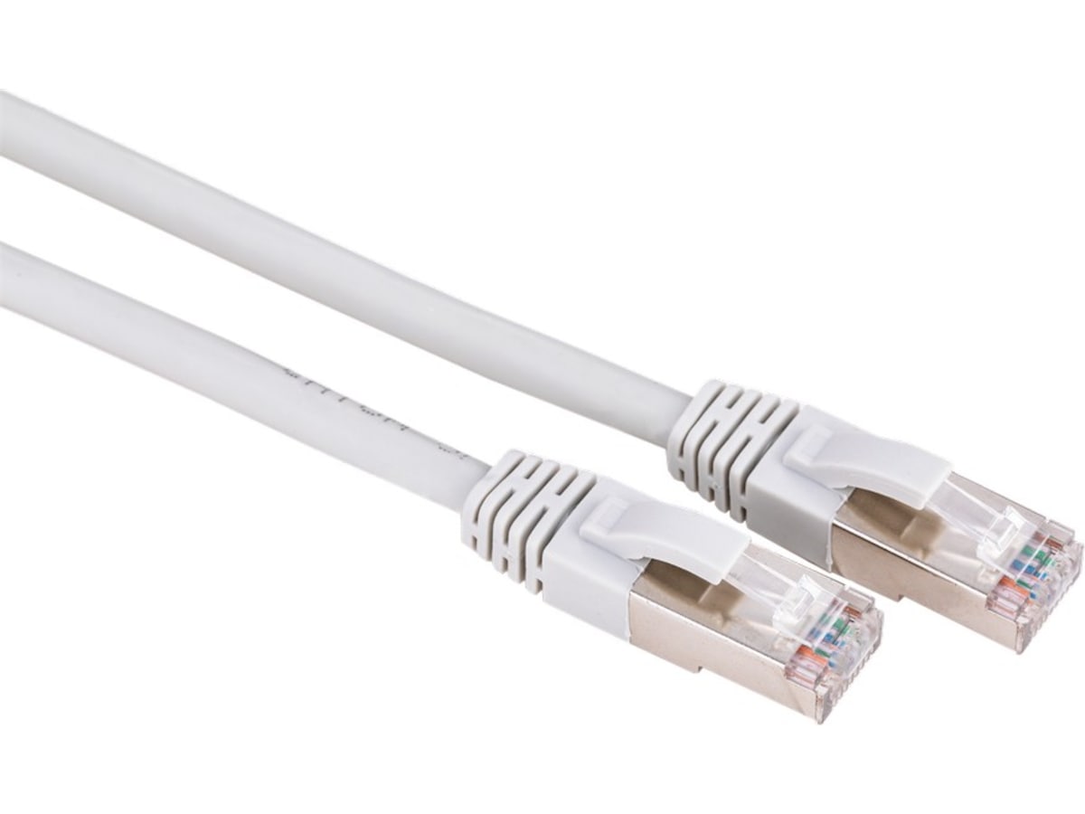Nettverkskabel Cat6a grå 2m Nettverkskabler